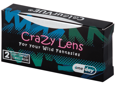 ColourVUE Crazy Lens - White Zombie - lentile zilnice fără dioptrie (2 lentile) - Lentile colorate