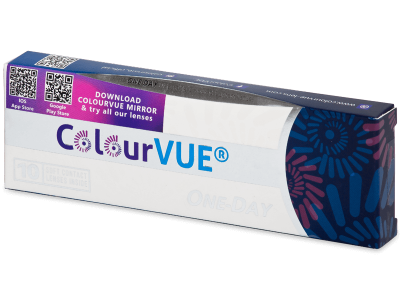 ColourVue One Day TruBlends Blue - cu dioptrie (10 lentile) - Produsul este disponibil și în acest pachet