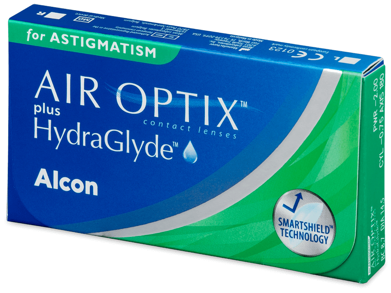Air Optix plus HydraGlyde for Astigmatism (3 lentile) - Lentile de contact lunare