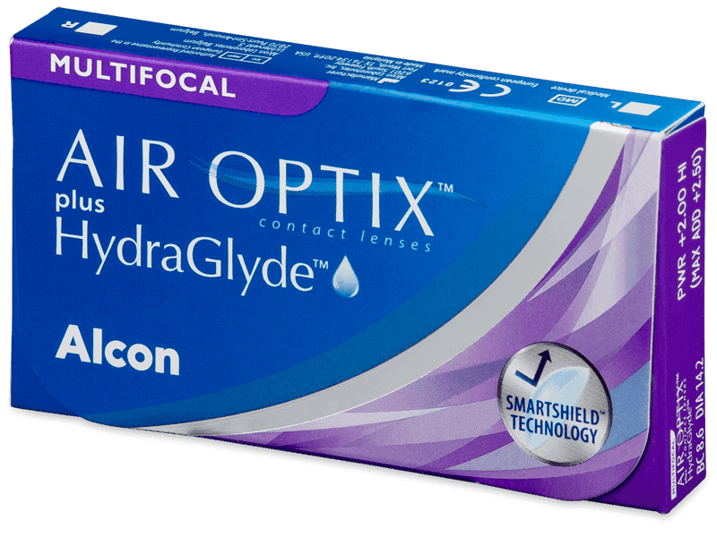 Air Optix plus HydraGlyde Multifocal (6 lentile) - Lentile de contact lunare