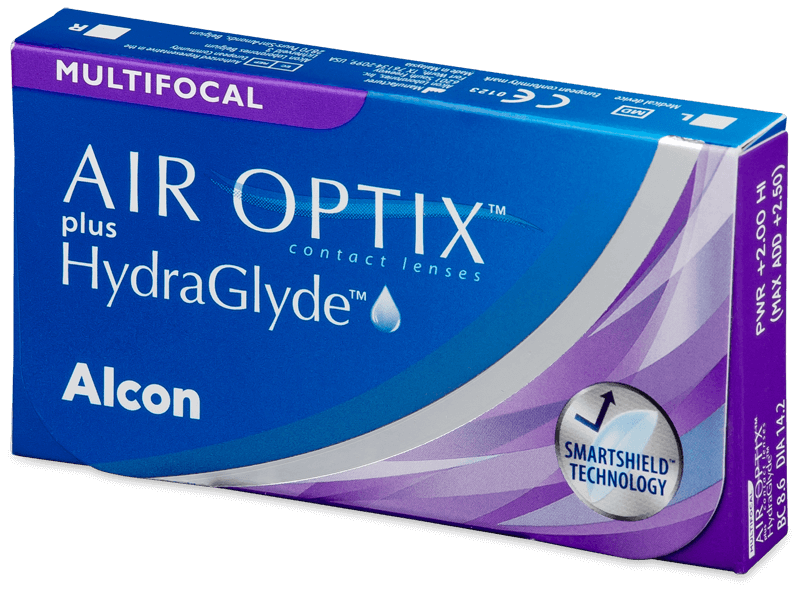 Air Optix plus HydraGlyde Multifocal (3 lentile) - Lentile de contact lunare