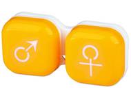 Suport pentru lentile man&woman -galben Suport pentru lentile de contact - diferite culori și modele - Suport pentru lentile man&woman -galben