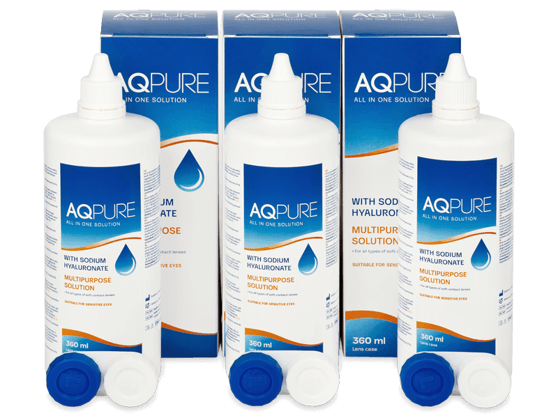 Soluție AQ Pure 3 x 360 ml - Pachet economic triplu-soluții