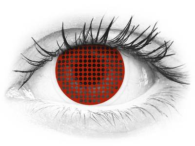 ColourVUE Crazy Lens - Red Screen - plano (2 lenses)