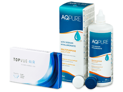 TopVue Air (6 lentile) + Soluție AQ Pure 360 ml - design-ul vechi