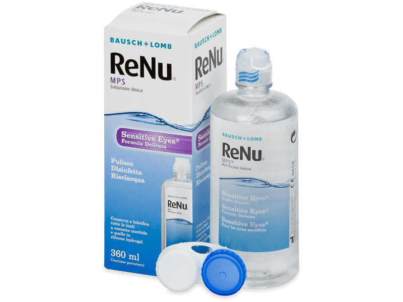 Soluție ReNu MPS Sensitive Eyes 360 ml - soluție de curățare