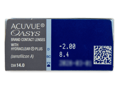 Acuvue Oasys (12 lentile) - vizualizare parametrii