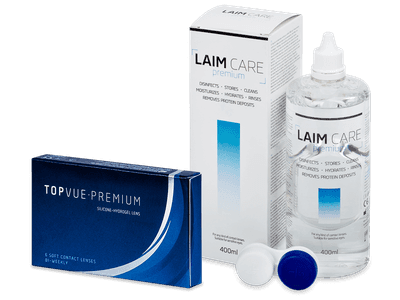 TopVue Premium (6 lentile) + soluție Laim-Care 400 ml