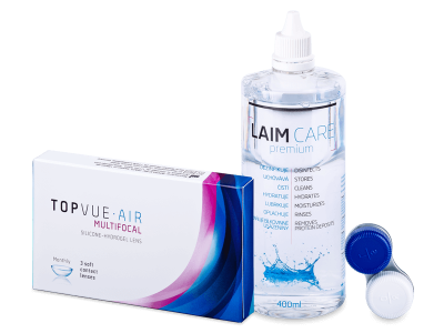 TopVue Air Multifocal (3 lentile) + Soluție Laim-Care 400 ml