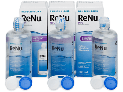 Soluție ReNu MPS Sensitive Eyes 3 x 360 ml - Pachet economic triplu-soluții