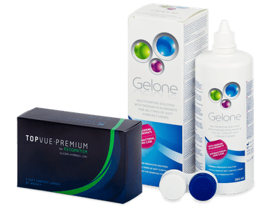 TopVue Premium for Astigmatism (6 lentile) + soluție Gelone 360 ml