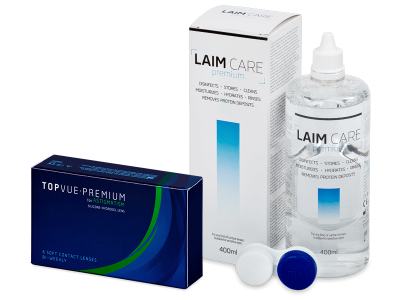 TopVue Premium for Astigmatism (6 lentile) +Soluție Laim-Care 400 ml