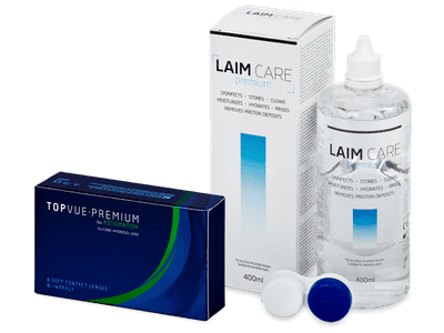 TopVue Premium for Astigmatism (6 lentile) +Soluție Laim-Care 400 ml