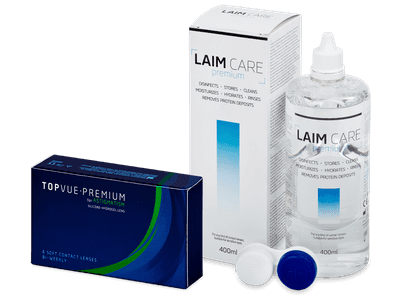 TopVue Premium for Astigmatism (6 lentile) +Soluție Laim-Care 400 ml