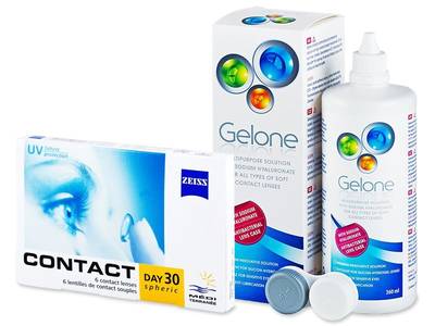 Carl Zeiss Contact Day 30 Spheric (6 lentile) + Soluția Gelone 360 ml