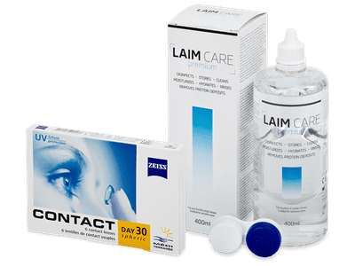 Carl Zeiss Contact Day 30 Spheric (6 lentile) + Soluția Laim-Care 400 ml