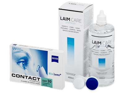 Carl Zeiss Contact Day 30 Compatic (6 lentile) + Soluția Laim-Care 400 ml