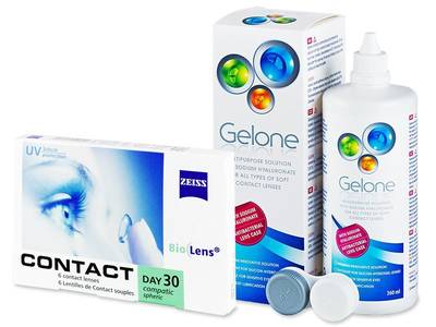 Carl Zeiss Contact Day 30 Compatic (6 lentile) + Soluția Gelone 360 ml