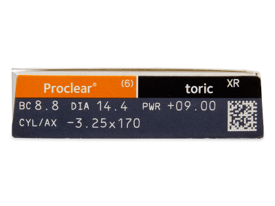 Proclear Toric XR (6 lentile) - vizualizare parametrii
