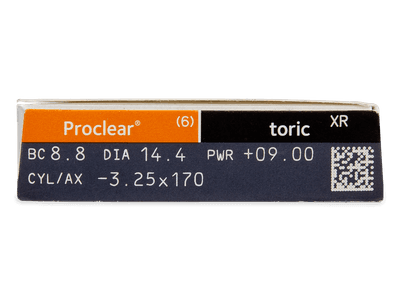 Proclear Toric XR (6 lentile) - vizualizare parametrii