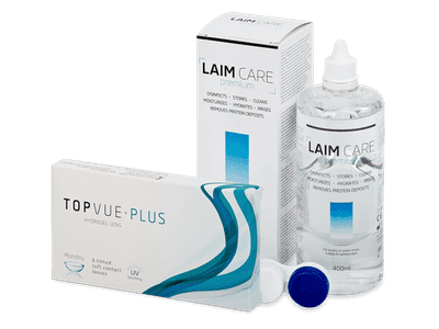 TopVue Monthly Plus (6 lentile) + Soluție LAIM-CARE 400 ml - Pachet avantajos