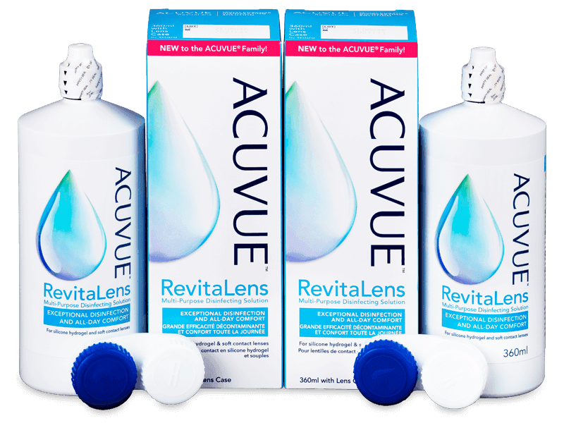 Soluție Acuvue RevitaLens 2x 360 ml - Pachet economic dublu-soluții