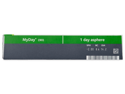 MyDay daily disposable (90 lentile) - vizualizare parametrii