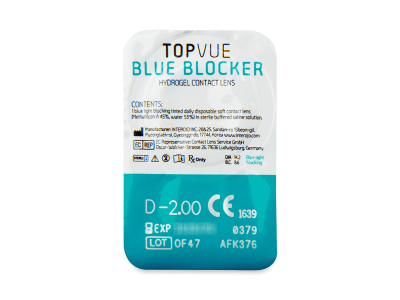 TopVue Blue Blocker (90 lentile) - vizualizare ambalaj