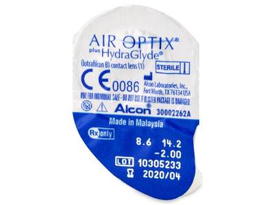 Air Optix plus HydraGlyde (6 lentile) - vizualizare ambalaj