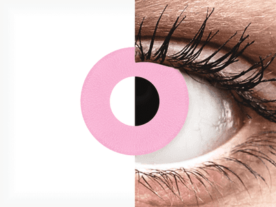 CRAZY LENS - Barbie Pink - lentile zilnice cu dioptrie (2 lentile)