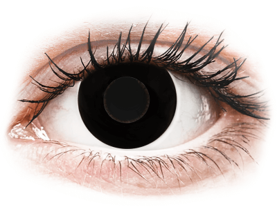 CRAZY LENS - Black Out - lentile zilnice fără dioptrie (2 lentile) - Lentile colorate