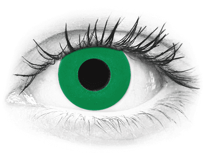 CRAZY LENS - Emerald Green - lentile zilnice cu dioptrie (2 lentile)