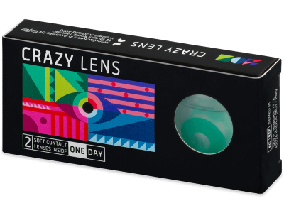 CRAZY LENS - Emerald Green - lentile zilnice fără dioptrie (2 lentile)