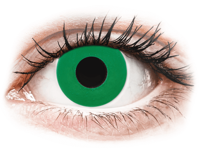 CRAZY LENS - Emerald Green - lentile zilnice fără dioptrie (2 lentile) - Lentile colorate