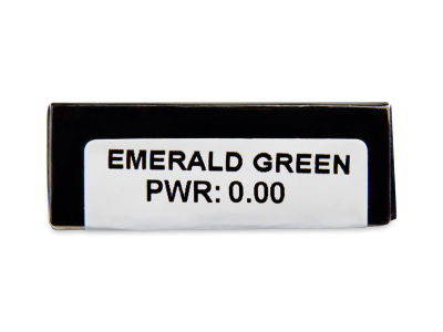 CRAZY LENS - Emerald Green - lentile zilnice fără dioptrie (2 lentile) - vizualizare parametrii