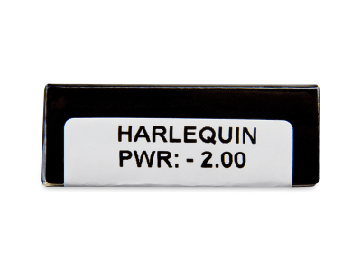 CRAZY LENS - Harlequin - lentile zilnice cu dioptrie (2 lentile) - vizualizare parametrii