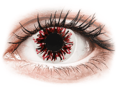 CRAZY LENS - Harlequin Black - lentile zilnice cu dioptrie
