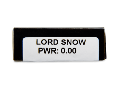 CRAZY LENS - Lord Snow - lentile zilnice fără dioptrie (2 lentile) - vizualizare parametrii