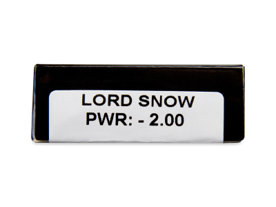 CRAZY LENS - Lord Snow - lentile zilnice cu dioptrie (2 lentile) - vizualizare parametrii