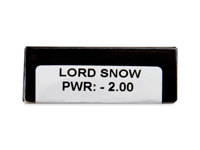 CRAZY LENS - Lord Snow - lentile zilnice cu dioptrie (2 lentile) - vizualizare parametrii