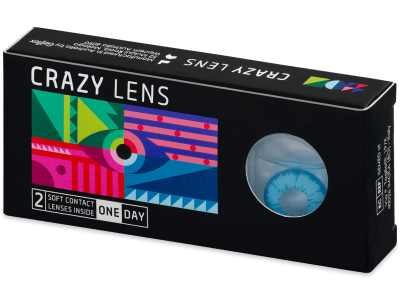 CRAZY LENS - Night King - lentile zilnice cu dioptrie (2 lentile) - Lentile colorate