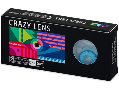 CRAZY LENS - Night King - lentile zilnice cu dioptrie (2 lentile) - Lentile colorate