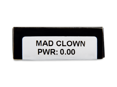 CRAZY LENS - Mad Clown - lentile zilnice fără dioptrie (2 lentile) - vizualizare parametrii