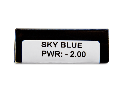 CRAZY LENS - Sky Blue - lentile zilnice cu dioptrie (2 lentile) - vizualizare parametrii