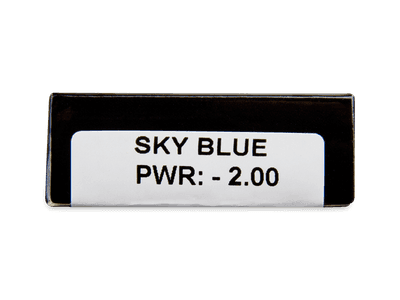 CRAZY LENS - Sky Blue - lentile zilnice cu dioptrie (2 lentile) - vizualizare parametrii