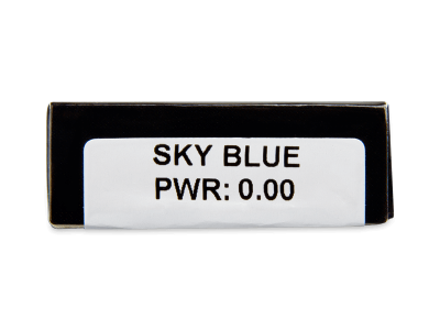 CRAZY LENS - Sky Blue - lentile zilnice fără dioptrie (2 lentile) - vizualizare parametrii