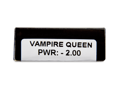 CRAZY LENS - Vampire Queen - lentile zilnice cu dioptrie (2 lentile) - vizualizare parametrii