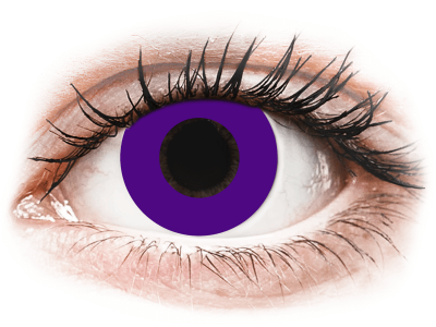CRAZY LENS - Solid Violet - lentile zilnice cu dioptrie (2 lentile) - Lentile colorate