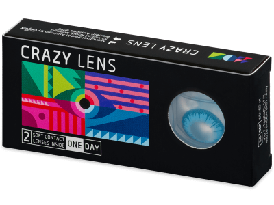 CRAZY LENS - White Walker - lentile zilnice cu dioptrie (2 lentile) - Lentile colorate