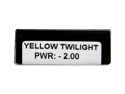CRAZY LENS - Yellow Twilight - lentile zilnice cu dioptrie (2 lentile) - vizualizare parametrii